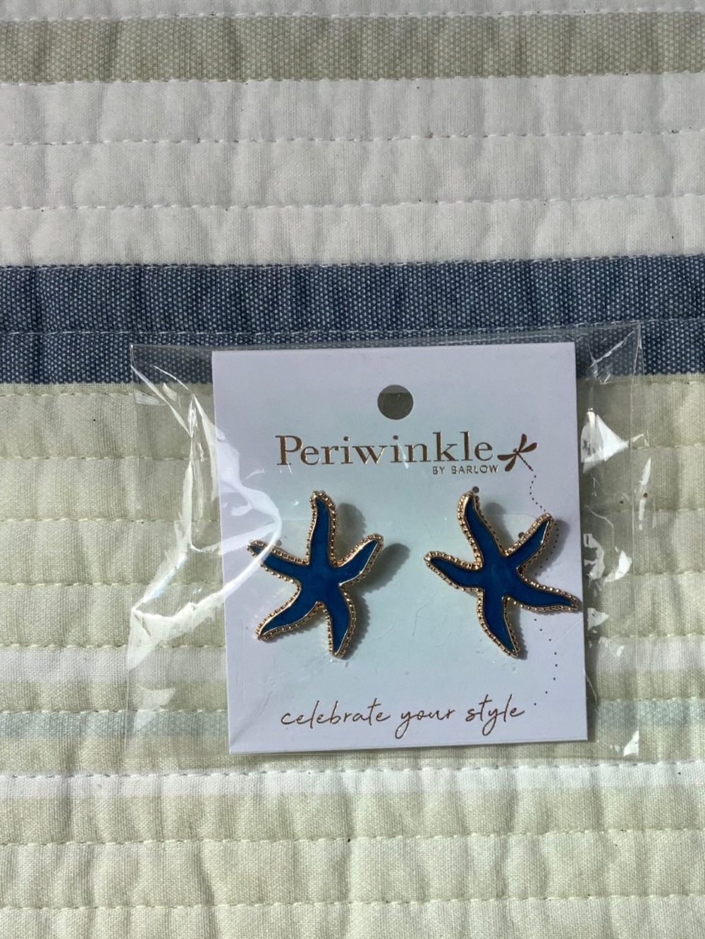 Sea star metal earrings